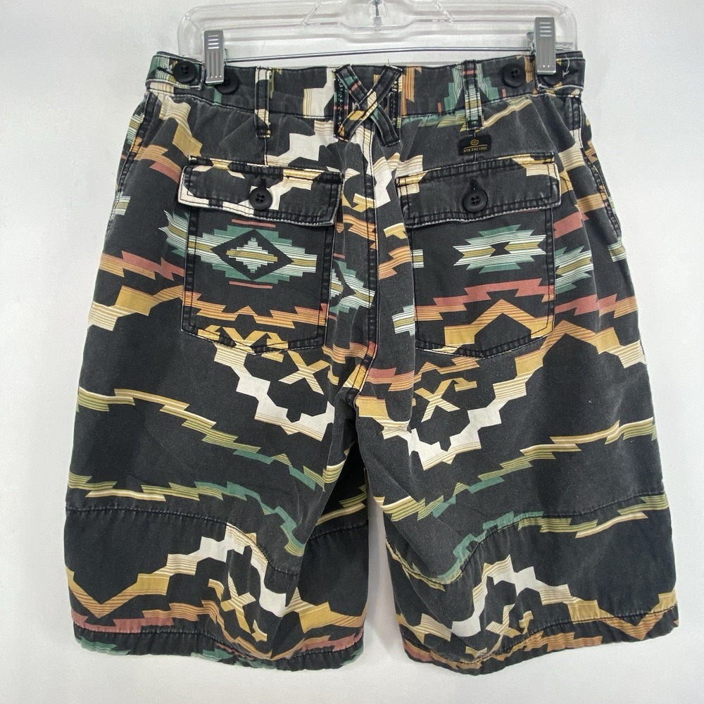 10.Deep Bermuda Shorts Men 32 x11 Aztec Print Summer Beach Casual Vintage - Picture 2 of 8